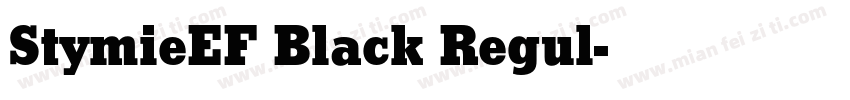 StymieEF Black Regul字体转换